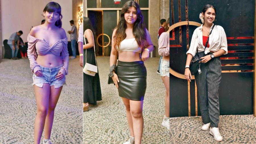 (L-R) Pratyayee Roy,  Gunn Lalwani and Kheya Chattopadhyay