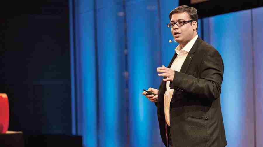 Gaurav Tekriwal during his Ted Talk in New York