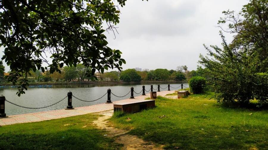 The Rabindra Sarobar lake in south Kolkata