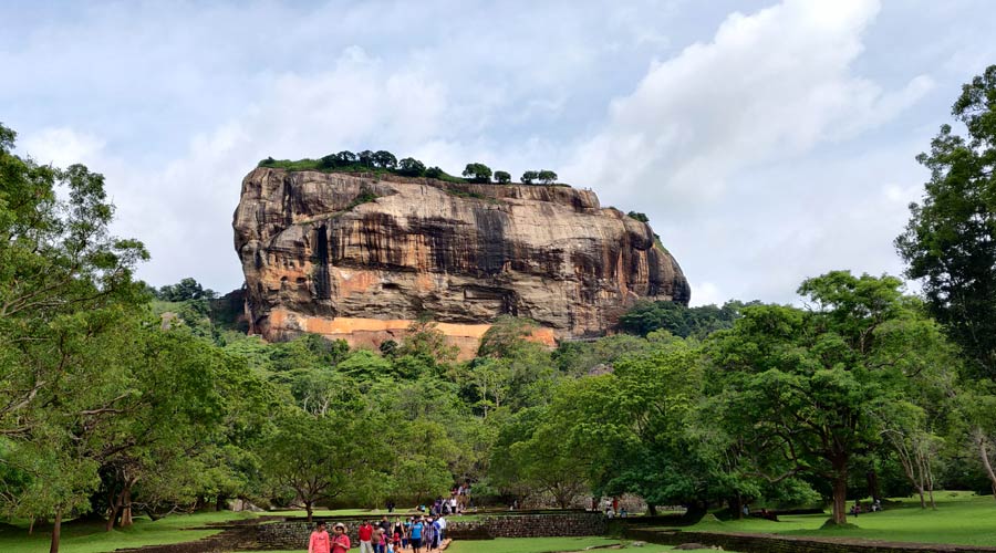 Sigiriya - an ancient rock fortress located near the town of Dambulla, Sri Lanka.