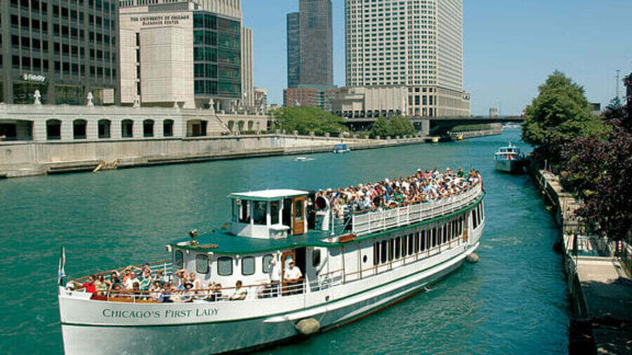 The best way to explore Chicago is on a boat tour