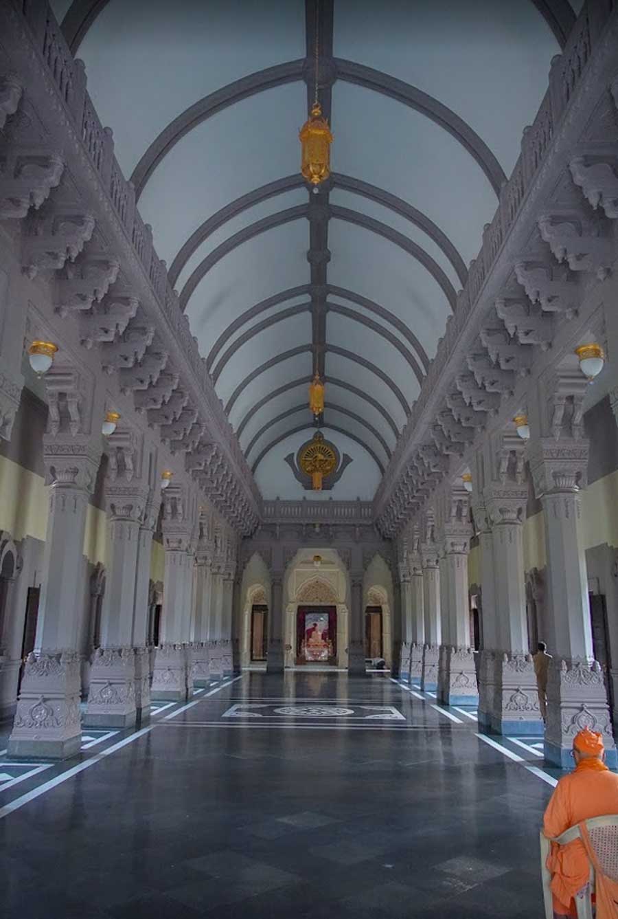 A look inside Belur Math on Friday