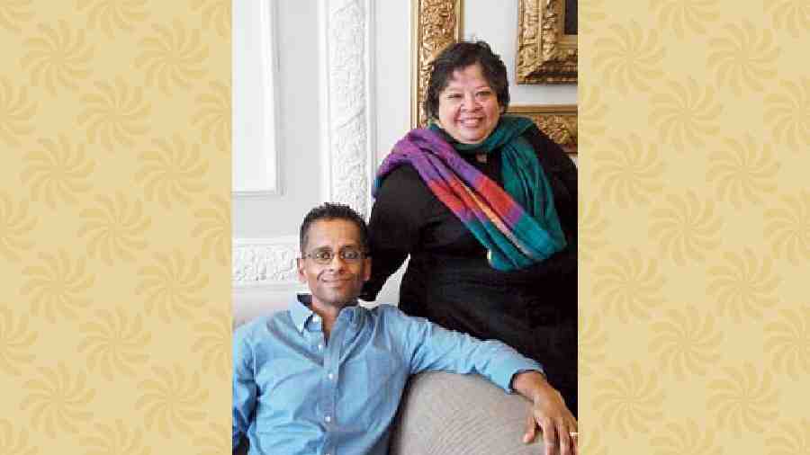  In picture, he poses with Julie Banerjee Mehta at the club