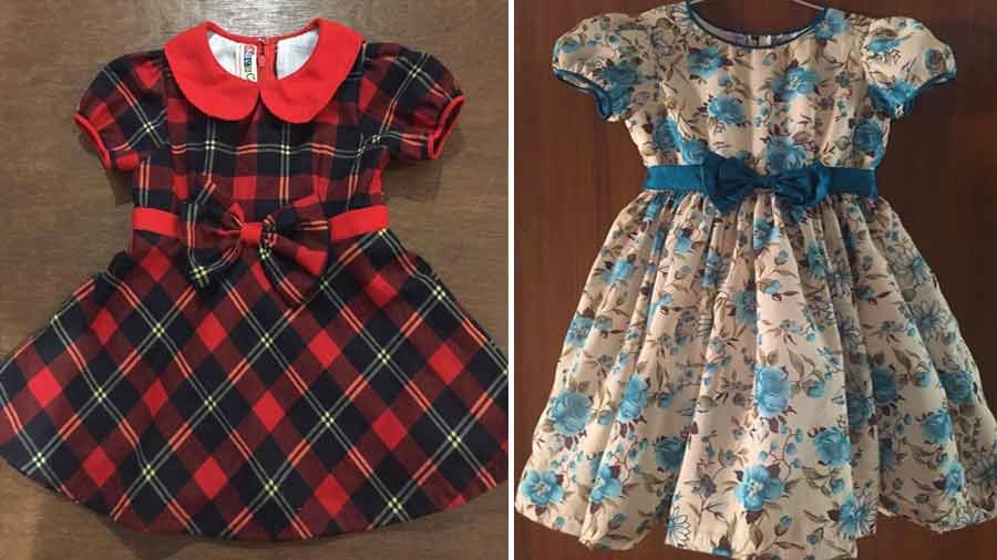 Custom-made baby dresses by Sue’s Couture
