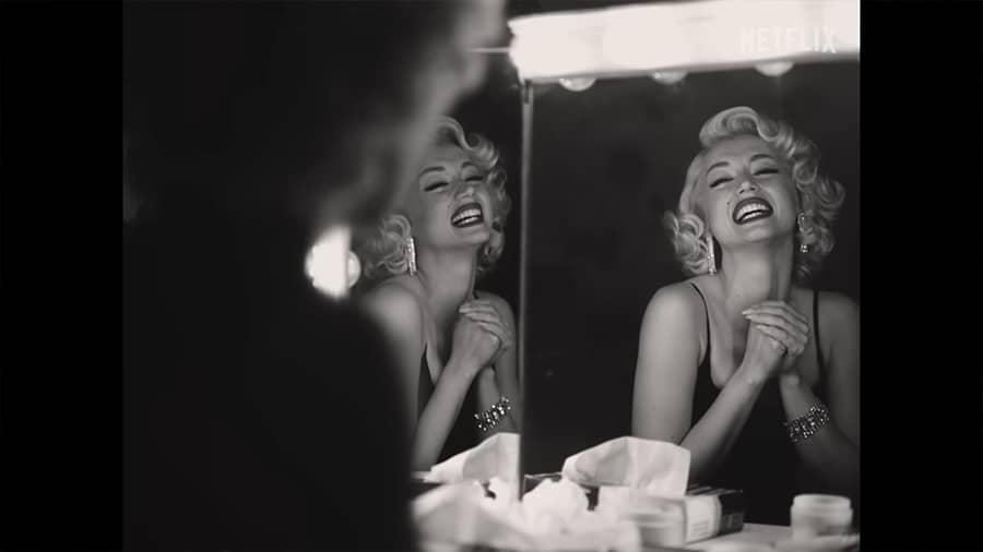 Ana de Armas stars as Marilyn Monroe in ‘Blonde’.