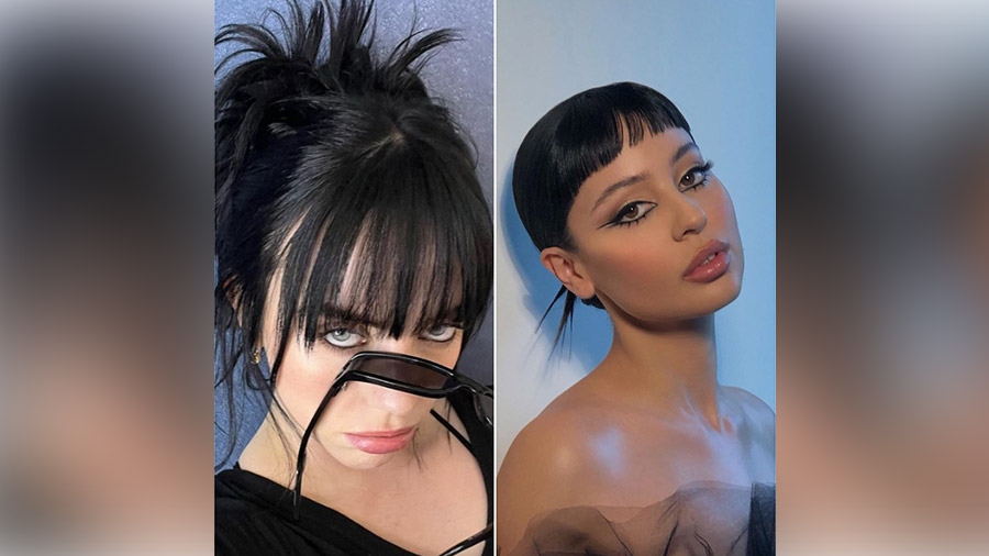 Bella Hadid, Billie Eilish and Alexa Demie are fans of the Beetlejuice bangs  - Telegraph India