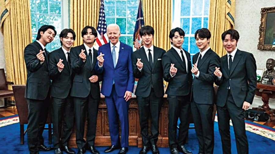 BTS with US President Joe Biden in May this year