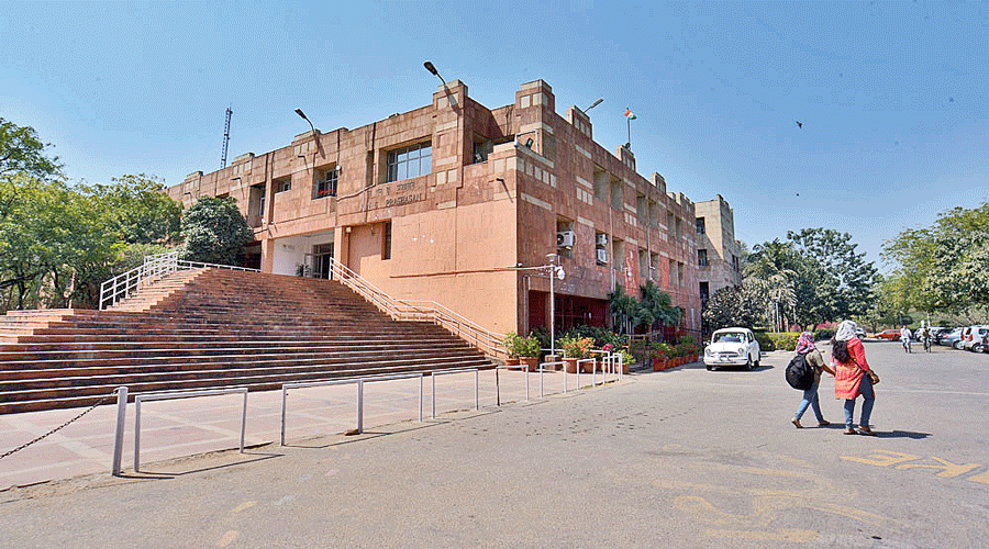 The JNU campus in Delhi.