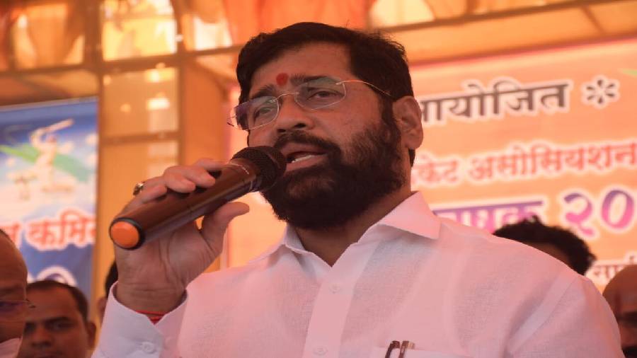 Eknath Shinde’s outfit, though, has not ‘merged’ with the Bharatiya Janata Party, but is in alliance with it.