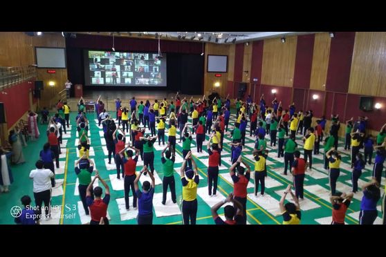 The Heritage School and Heritage Institute of Technology (HITK) organised a yoga session on June 21 to mark World Yoga Day. Around 1,000 students took part in the event both online and offline.