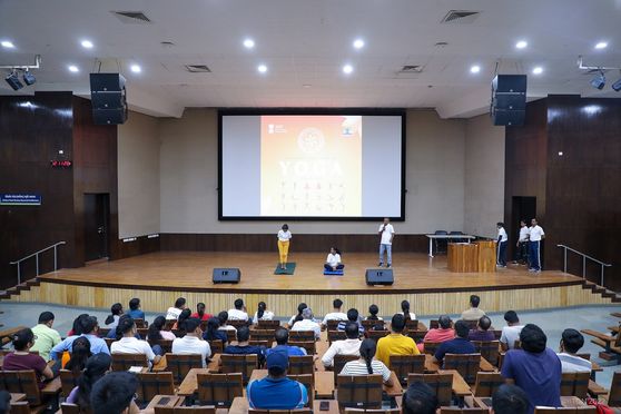 The physical education Section of IIT Gandhinagar hosted two interactive sessions on ‘Relevance of Yoga in Everyday Life’ by Nitin Padhiyar, assistant professor, Chemical Engineering, IIT Gandhinagar; and Hemant Shah, independent yoga instructor. Both the speakers exhorted the participants to make yoga a part of one’s daily routine. 