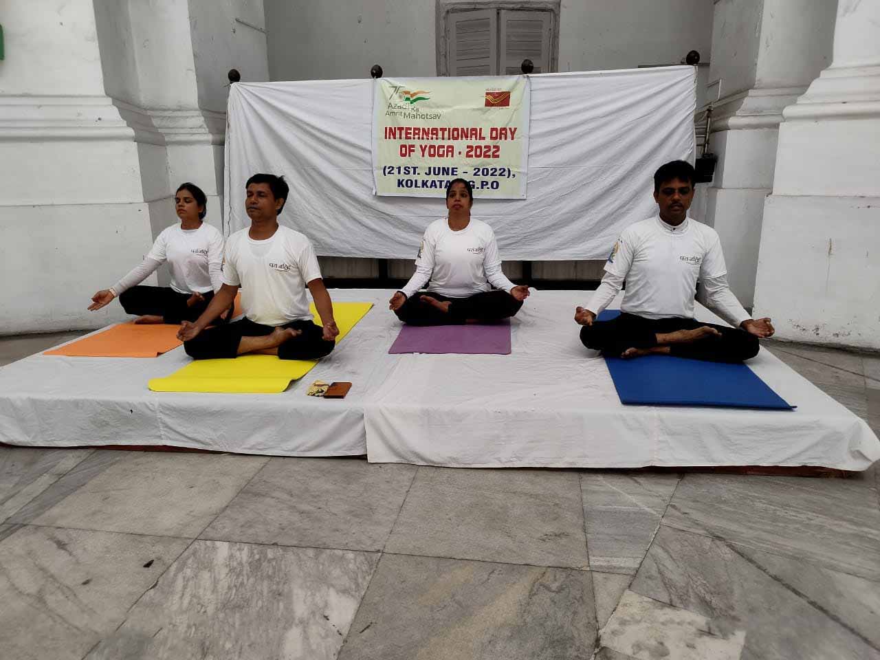 The Kolkata General Post Office celebrated the fitness of mind and body through yoga sessions to commemorate World Yoga Day.