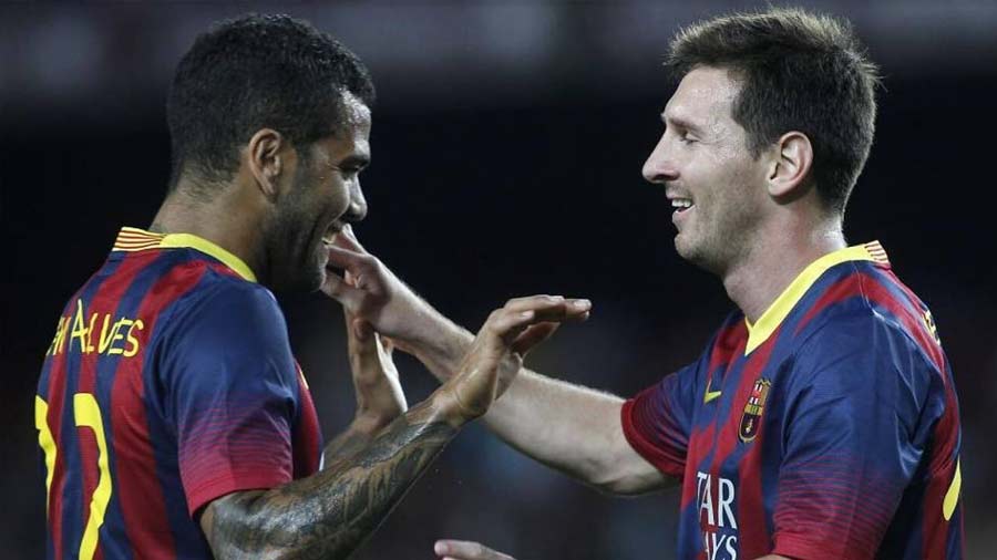 Messi is only behind former teammate Dani Alves on the list of football’s most decorated players
