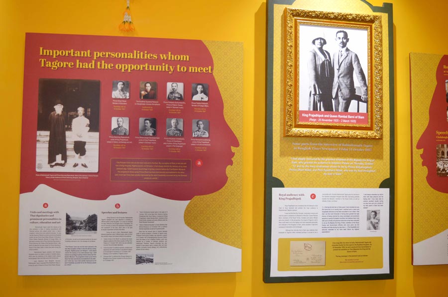 A permanent gallery was inaugurated on the first floor of Jorasanko Thakurbari on Friday. It now showcases the various aspects of Rabindranath Tagore’s nine-day visit to Thailand in 1927 