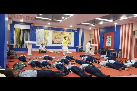 Students were taught the right way to practice yoga postures to ensure release of stress and toxins from the body and breathing exercises to ensure healthy respiratory systems. Training was also given on yoga for proper metabolism as all these together act as the main weapon against the deadly pandemic. 