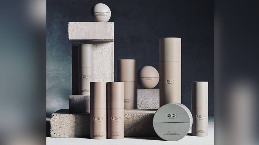 The businesswoman and influencer promoted her new skincare brand SKKN which was launched on June 21.