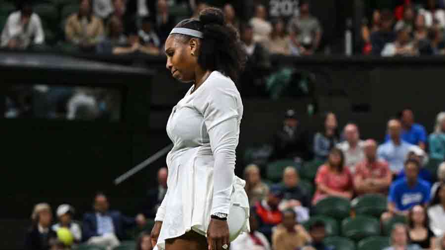 Serena Williams at the Centre Court on Tuesday