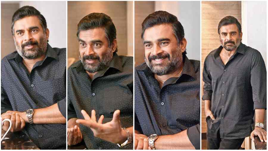 The many moods of the charming R. Madhavan at The Park, on Monday. 