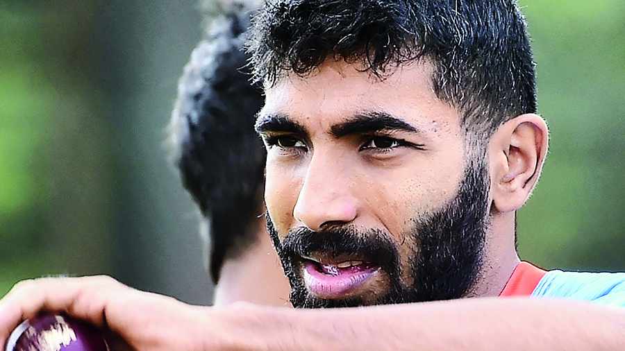 Pacer Jasprit Bumrah at nets in Birmingham on Wednesday