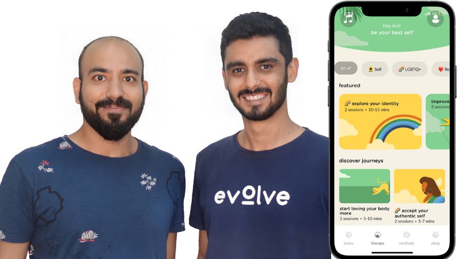 L-R: Rohan Arora and Anshul Kamath, the entrepreneurs behind the online app Evolve