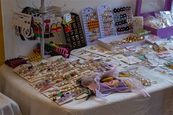 Items sold at the Urban Jewel stall.