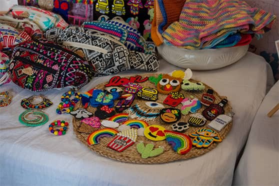 Items sold at the Abeo India stall.