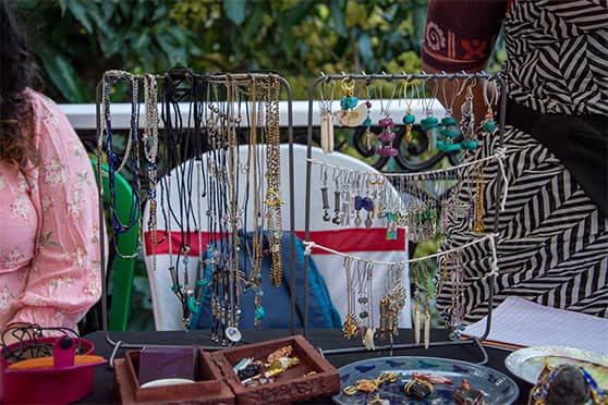 Items sold at the Thela stall.