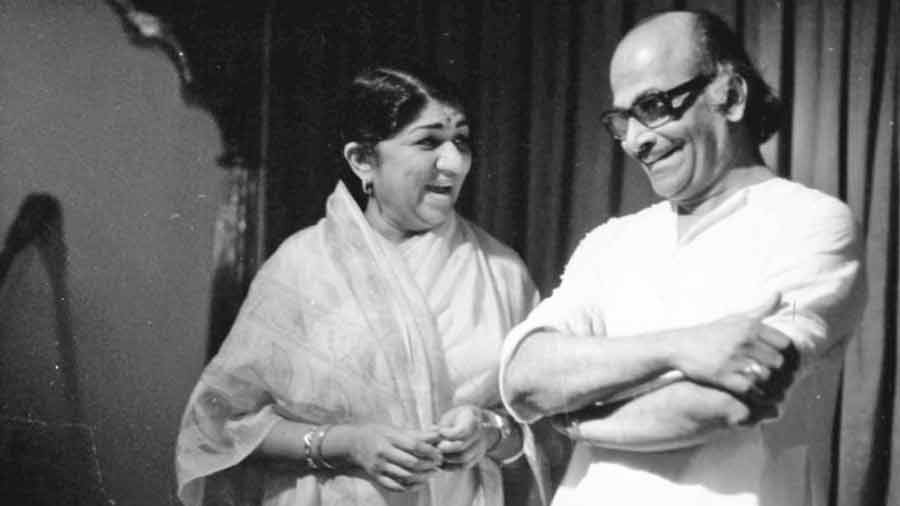 Lata Mangeshkar and Salil Choudhury 