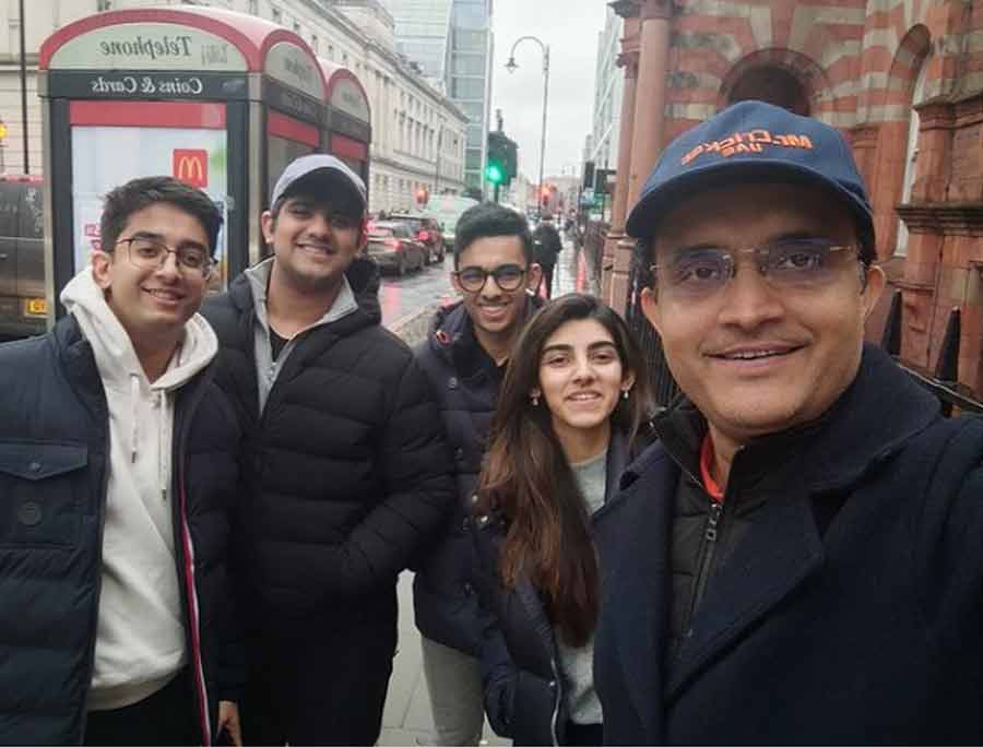 BCCI president Sourav Ganguly posted this picture on Instagram on Wednesday with the caption, “College life with friends is the best days of life..#UCL” 