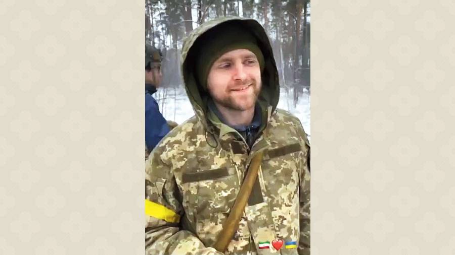 Ukrainian soldier Zhenya Perepelitsa