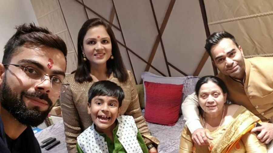 Virat with family