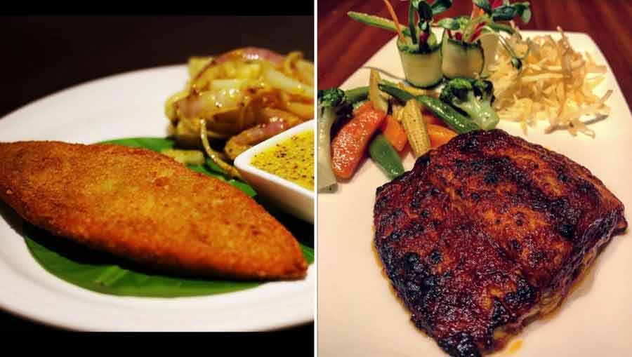 Fish fry (L) and Smoked ilish