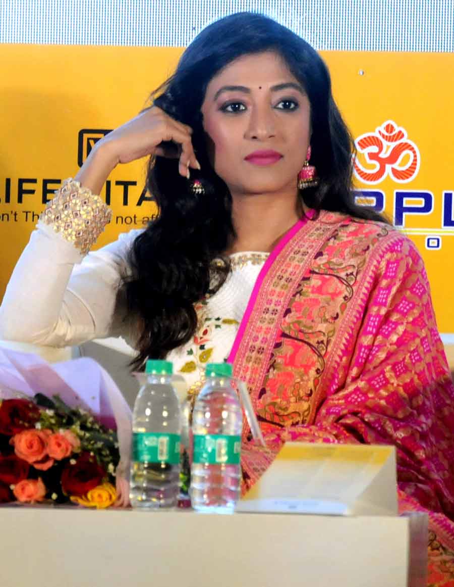 Actor Paoli Dam at a product launch in the city on Thursday 