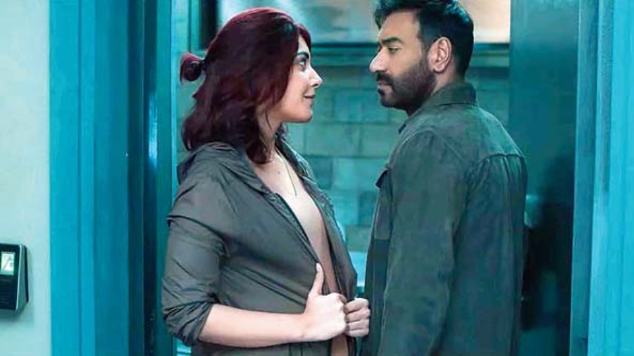 Raashii Khanna with Ajay Devgn in Rudra, streaming on Disney+Hotstar today