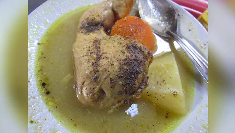 Chitto Babur Dokan’s famous chicken stew  