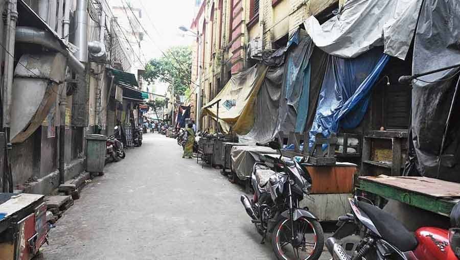 Dacres Lane during the height of the pandemic