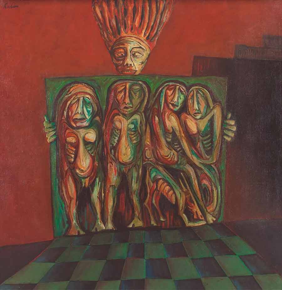KING AS MANIPULATOR: 'Conveying great power and strength of artistic intent, Rabin Mondal’s art is a significant milestone in Indian modernism,' says Kishore Singh, senior VP, exhibitions and publications at DAG, who curated this retrospective
