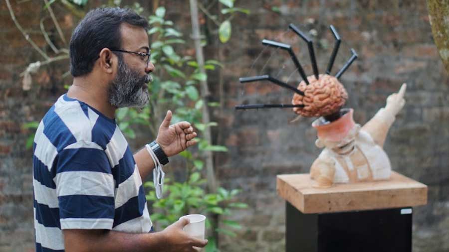 Uday Deb talks about how his cartoons came to life through ceramic sculptures 