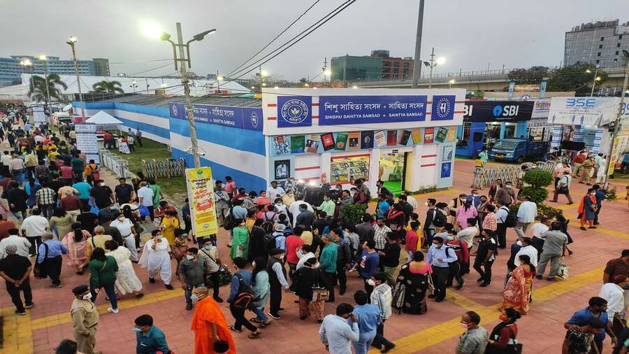 Visitors at the Kolkata book fair