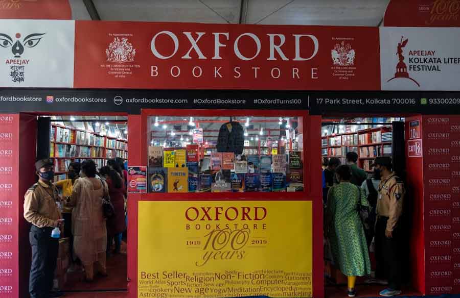 As usual, The Oxford Bookstore stall is among the most crowded hubs at the book fair 