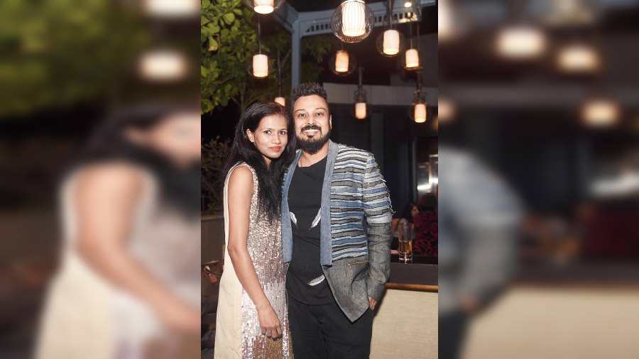 Abhishek Dutta and his wife Jayshree T Dutta