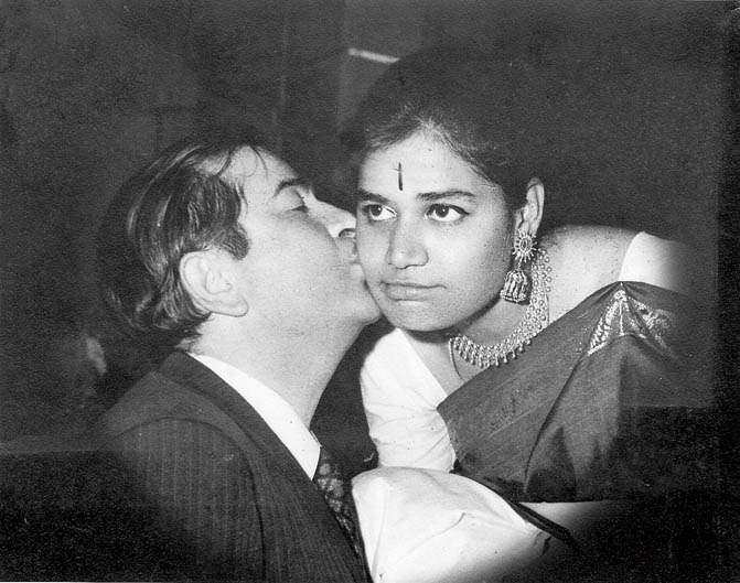 Usha Uthup with Raj Kapoor