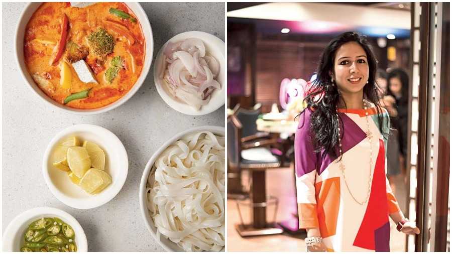 (L-R) Laksa, Vidisha Bathwal, founder, Paprika Gourmet