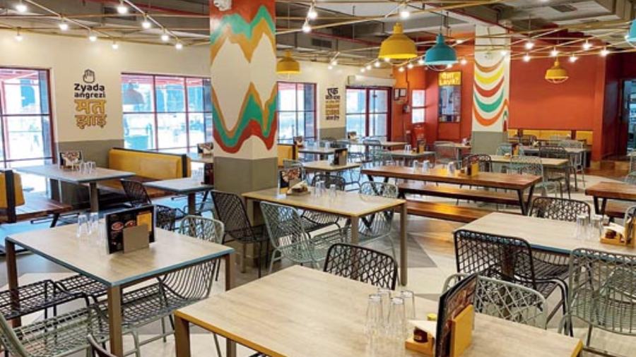 The revamped restaurant is spread across 2,500sq ft with indoor and outdoor seating. The 115 seater sports artsy hand-painted walls, depicting the evolution of Rang De Basanti along with the dhaba culture. The tractor mascot can now be seen on its walls. Spot eye-grabbing quirky quotes that make for interesting conversations while dining.