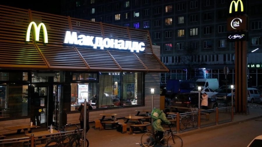 A view shows a McDonald's restaurant in Saint Petersburg, Russia March 8, 2022. 