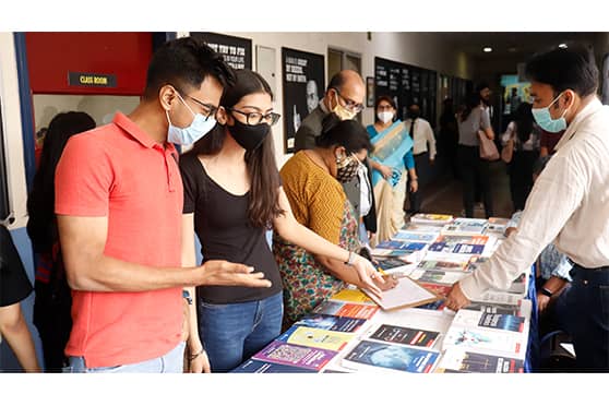 The Management department at JD Birla Institute organised a book fair on the Lower Rawdon Street campus on March 8 to encourage students and professors to read.  