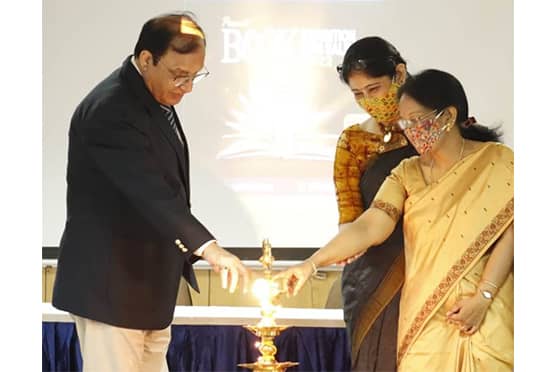 (L-R) Former Major General V.N Chaturvedi, secretary general of Vidya Mandir Society; Deepali Singhee, principal of JD Birla Institute; and Sraboni Dutta, dean (Management) of JD Birla Institute, at the inaugural ceremony.  