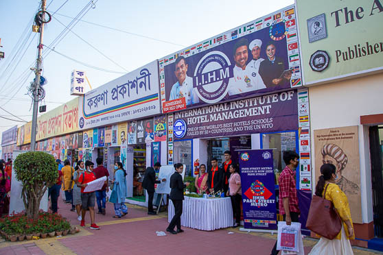 The International Institute of Hotel Management (IIHM) stall at the Book Fair was a popular stop for youngsters on March 8.  