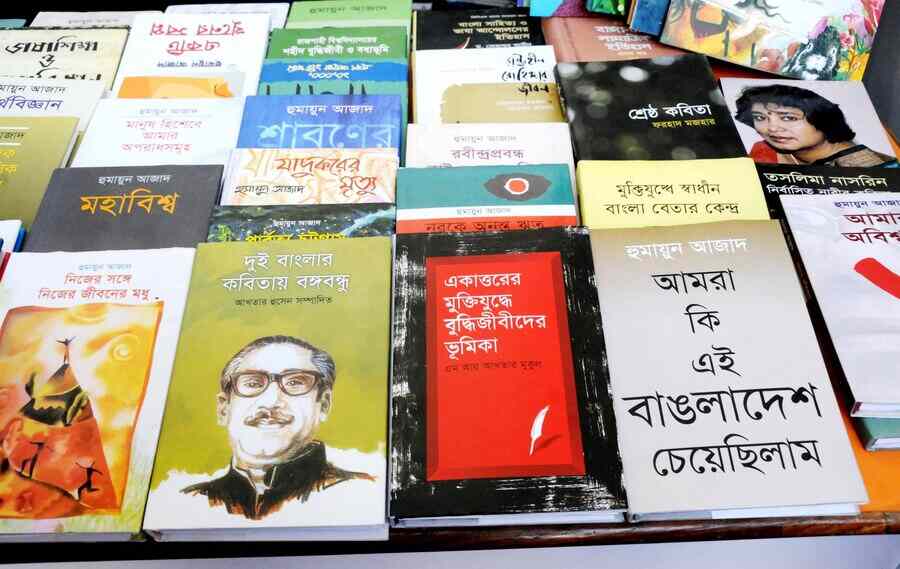 Among the crowd favourites are popular Bengali authors including Humayun Azad, Humayun Ahmed and Taslima Nasrin 