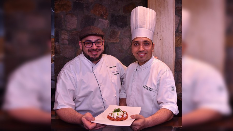 Chef Gianfranco Tuttolani (left)